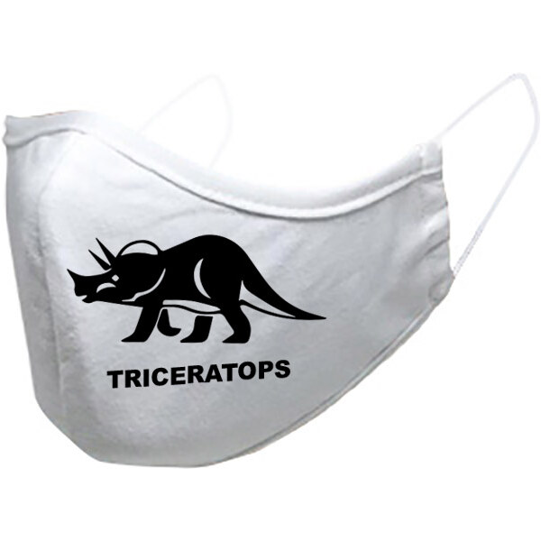 T-ričko Triceratops, detské rúško 3-vrstvové s gumou 21385598