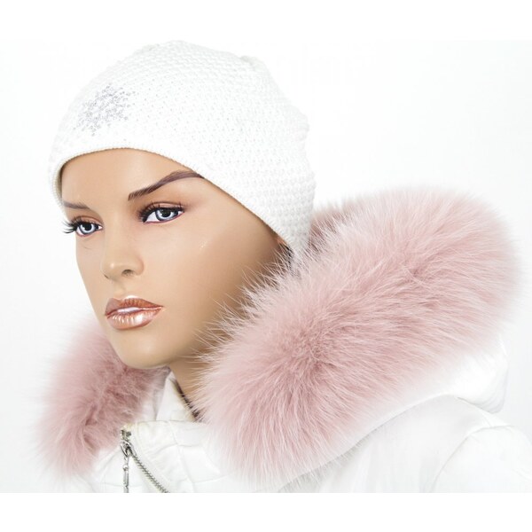 Sikora Kožušinový lem na kapucňu - golier líška snowtop pudrová LP 5 48360300