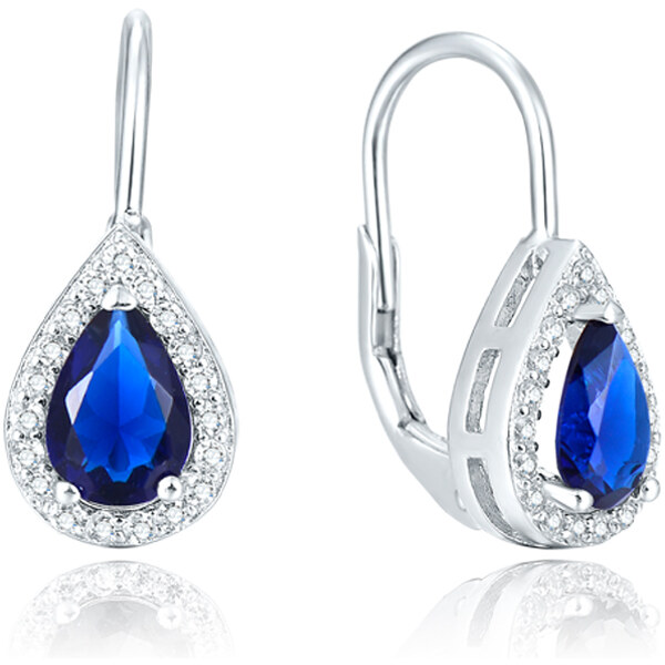 Olivie Strieborné náušnice KVAPKA BLUE 4849 21451987