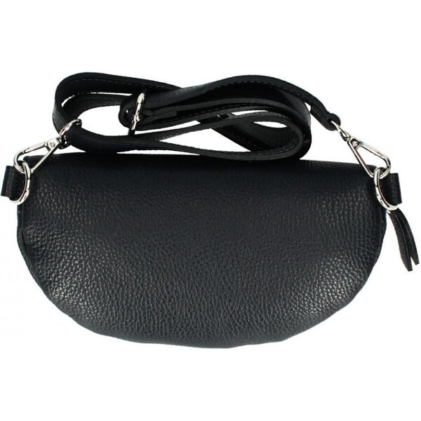 Vera Pelle Kožená dámska ľadvinka s upraviteľným popruhom Jean ružová 43587602