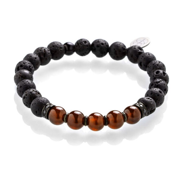 Náramok z lávového kameňa pre mužov Poltergeist Trimakasi 22307135