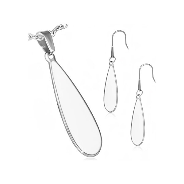 CITY STORM Retiazka s príveskom a náušnice biely set 66889202