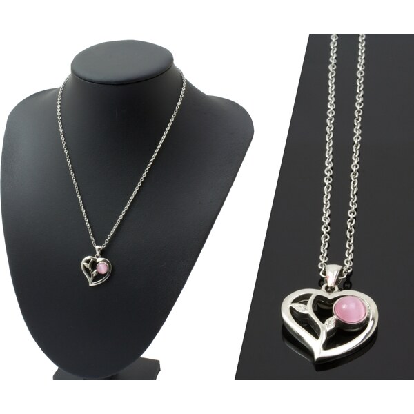 CITY STORM Retiazka s príveskom srdce s mačacím okom 66889334