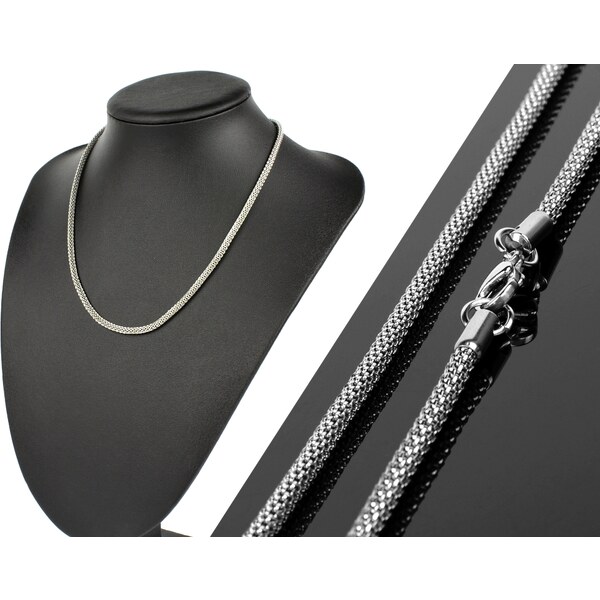 CITY STORM Retiazka z chirurgickej ocele pletená - strieborná 66889425