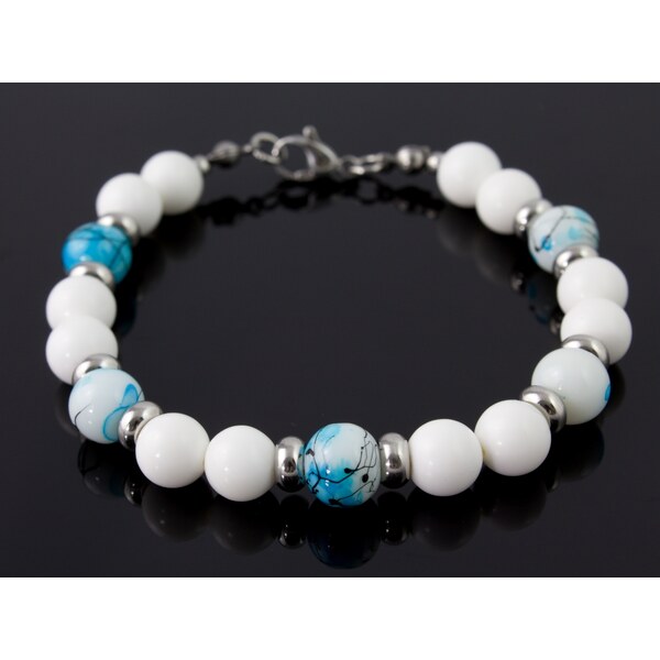 Alexis Marten Náramok dámsky z perlete gigantických mušlí - modro 66888911