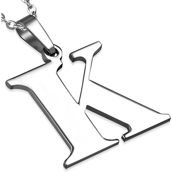 CITY STORM Retiazka s príveskom s písmenom - K - 2,5 cm 66889311