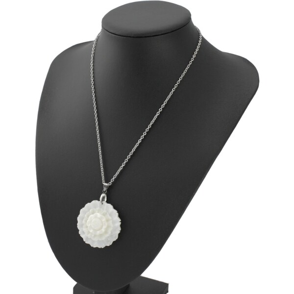 CITY STORM Retiazka s príveskom kvet z perlete - biely 66889236