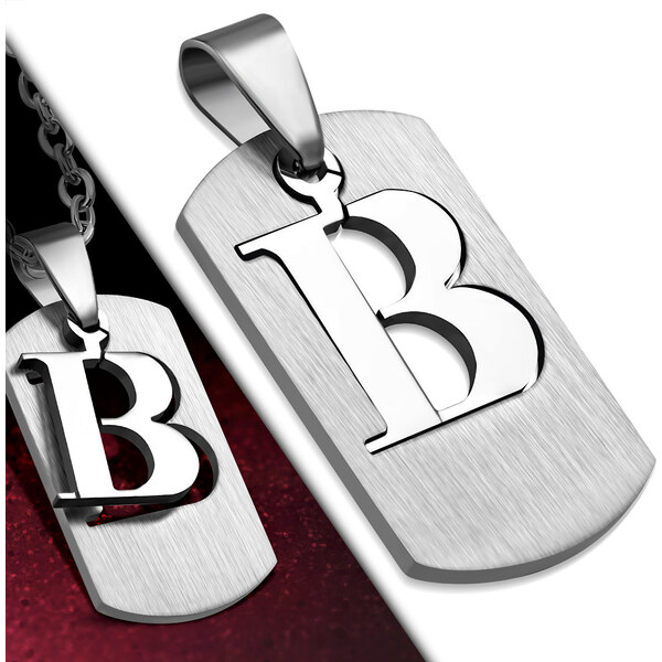 CITY STORM Retiazka s príveskom platnička s písmenom - B - 3 cm 66889284