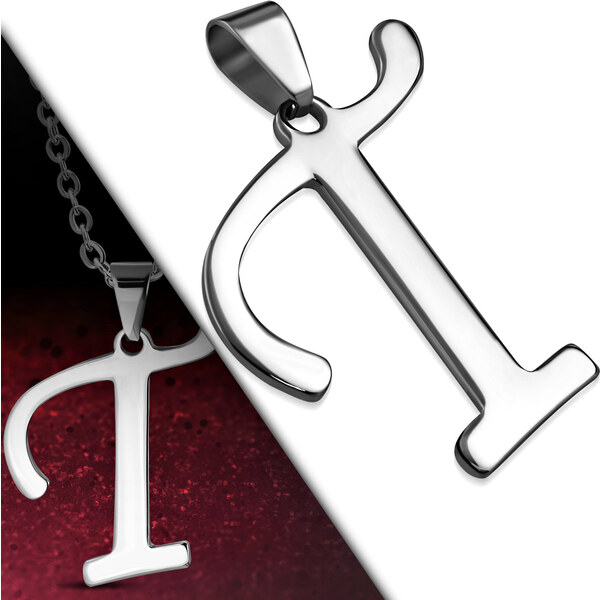 CITY STORM Retiazka s príveskom s písmenom - T - strieborne 3,3 cm x 3 66889318