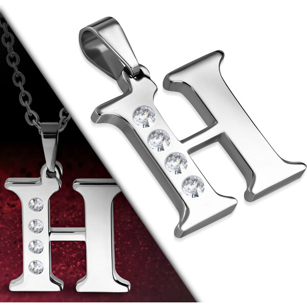 CITY STORM Retiazka s príveskom s písmenom - H - s očkami 1,8 cm x 1,8 66889306