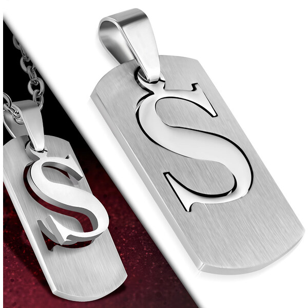 CITY STORM Retiazka s príveskom platnička s písmenom - S - 3 cm 66889288