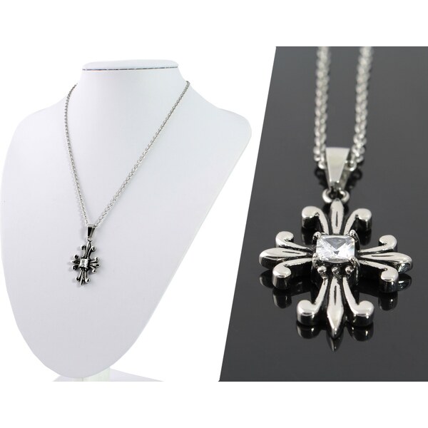 CITY STORM Retiazka s príveskom Kríž v tvare kráľovskej ľalie 66889228