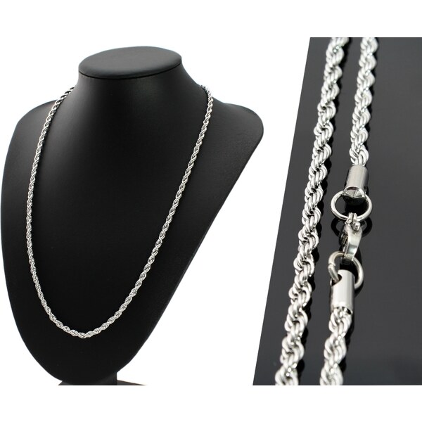 CITY STORM Retiazka strieborná dámska pletená - Vivien I. 4 mm 66889411