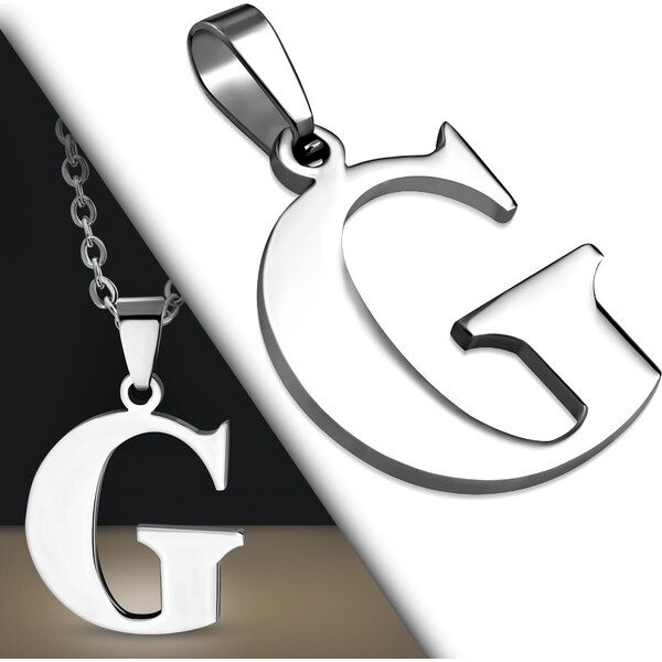 CITY STORM Retiazka s príveskom písmeno - G - 2,5 cm 66889253