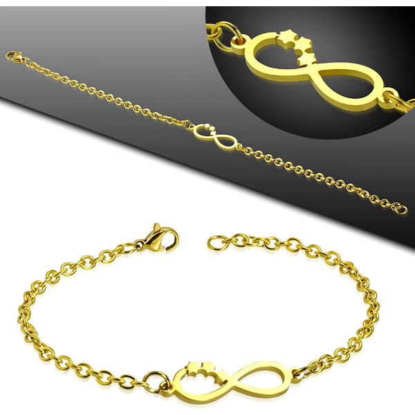 CITY STORM Dámsky náramok z ocele retiazkový s ležatou osmičkou - 66888786