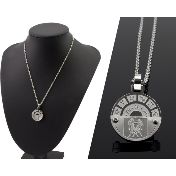 CITY STORM Retiazka s kruhovým príveskom znamenie zverokruhu - 66889161