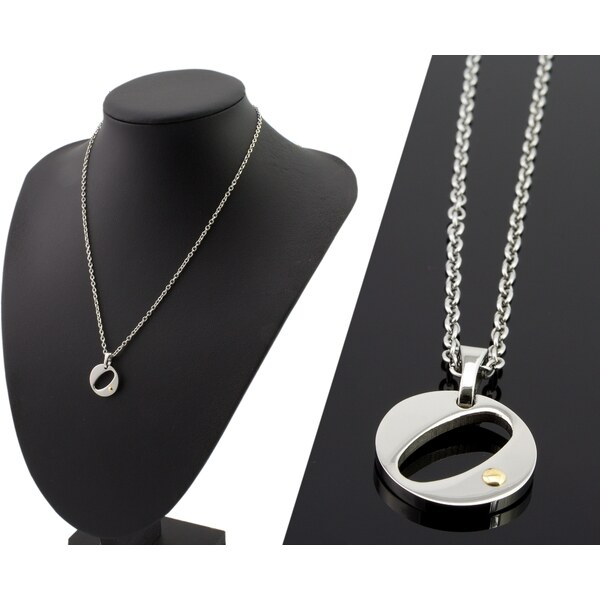 CITY STORM Retiazka s príveskom písmeno O so zlatým očkom 66889268