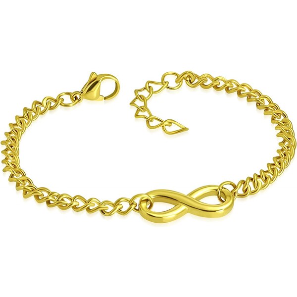 CITY STORM Dámsky oceľový náramok zlatý s ležatou osmičkou - Tammi 66888811