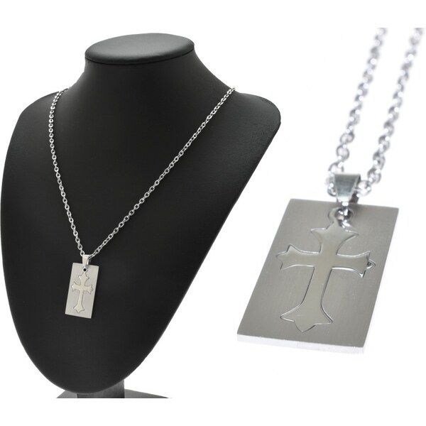 CITY STORM Retiazka s príveskom platnička s krížom z chirurgickej 66889282