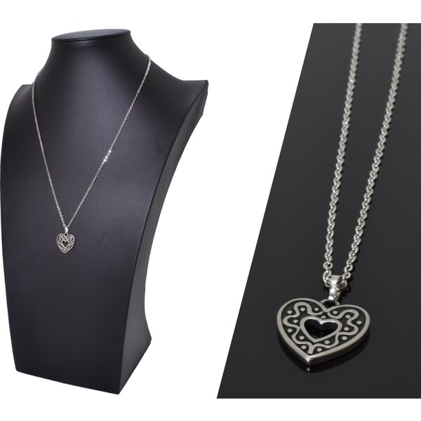 CITY STORM Retiazka s príveskom srdce s ornametom - Amanda 66889336