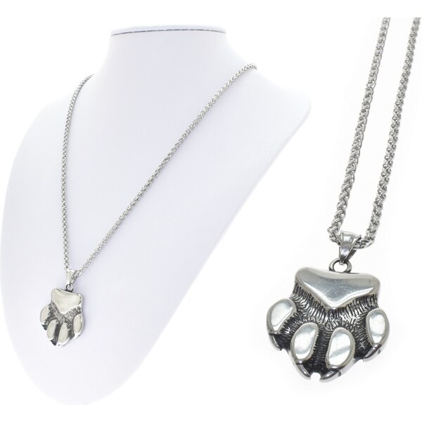 CITY STORM Retiazka s príveskom vlčia laba z chirurgickej ocele 66889376