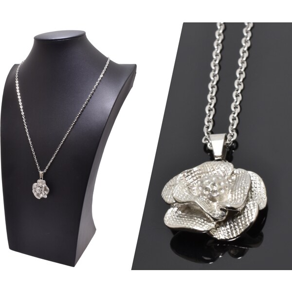 CITY STORM Retiazka s príveskom strieborný kvet - Silver blom 66889345