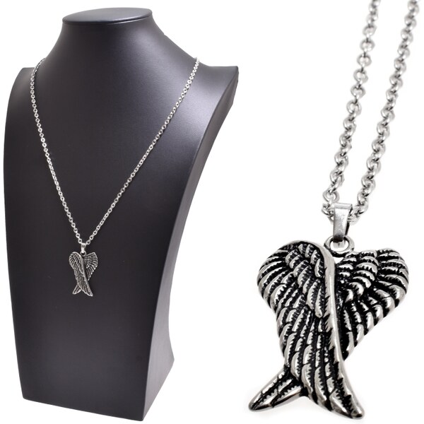 CITY STORM Retiazka s príveskom anjelské krídla z chirurgickej ocele 66889207