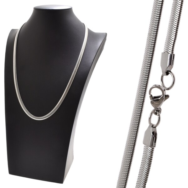 CITY STORM Dámska retiazka z chirurgickej ocele hadí vzor - Charlotte 66888699