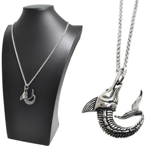 CITY STORM Retiazka s príveskom Mečúň z chirurgickej ocele 66889243