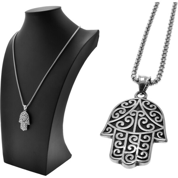 CITY STORM Dámska oceľová retiazka s príveskom Fatimina ruka II. 66888625