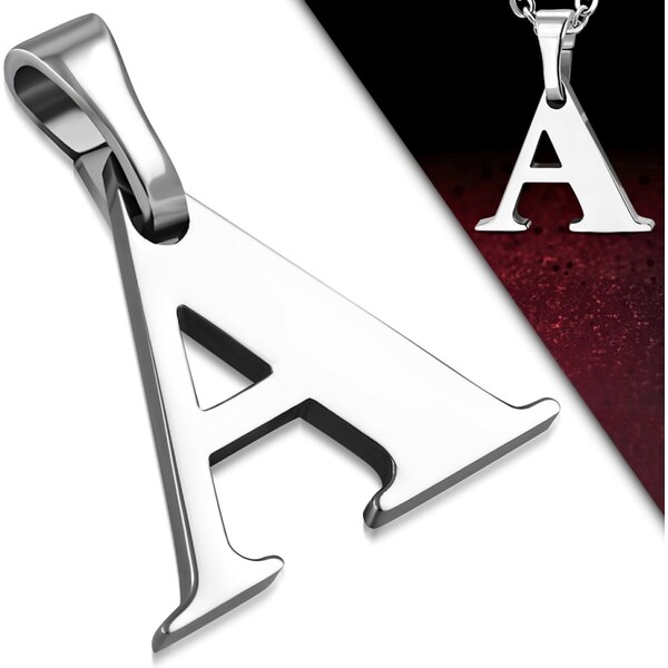 CITY STORM Retiazka s príveskom písmeno A z chirurgickej ocele 66889256