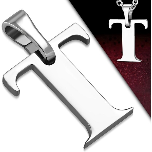 CITY STORM Retiazka s príveskom písmeno T z chirurgickej ocele - 1,7 66889271