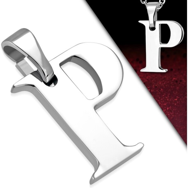CITY STORM Retiazka s príveskom písmeno P z chirurgickej ocele - 1,7 66889269