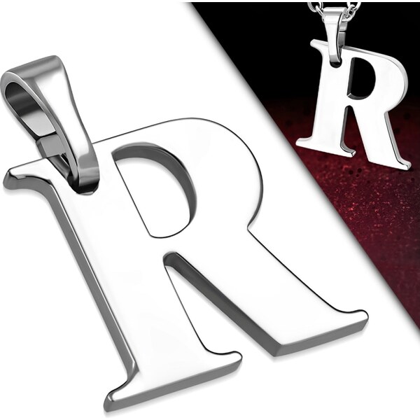 CITY STORM Retiazka s príveskom písmeno R z chirurgickej ocele - 1,7 66889270
