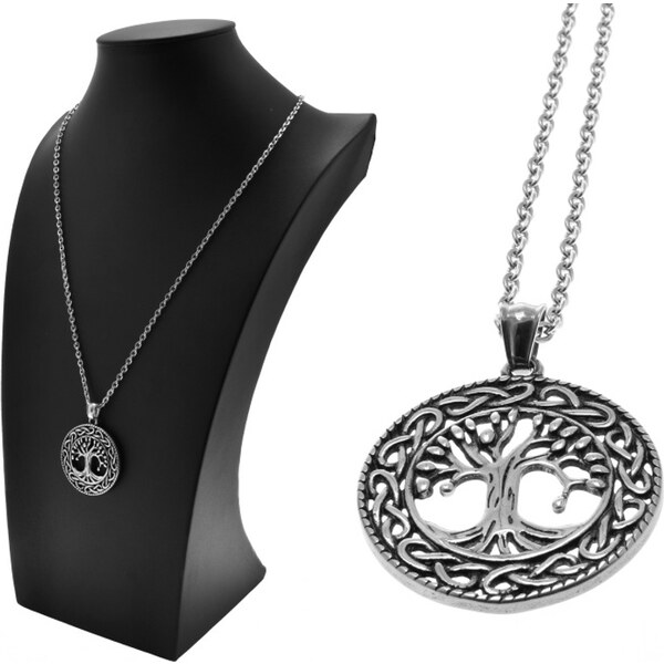 CITY STORM Oceľová dámska retiazka s príveskom Strom života vo vintage 66888965