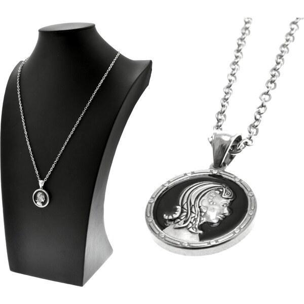 CITY STORM Retiazka s okrúhlym príveskom znamenie zverokruhu Panna z 66889176