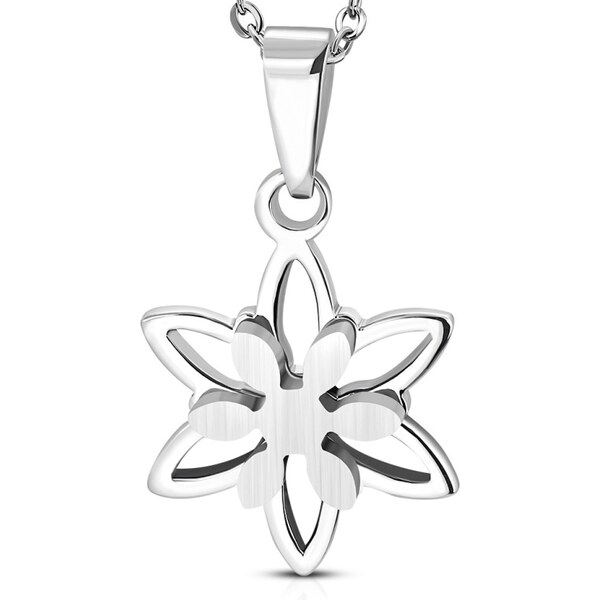 CITY STORM Dámska retiazka s príveskom kvetinka z chirurgickej ocele 66888665