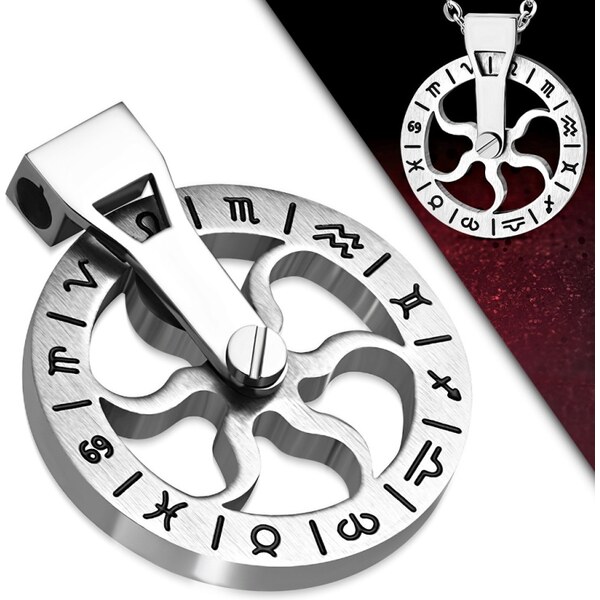 CITY STORM Retiazka s okrúhlym príveskom so znameniami zverokruhu z 66889169