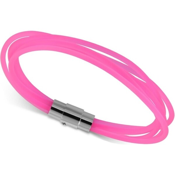 CITY STORM Dámsky silikónový náramok Daphne - ružový 66888846