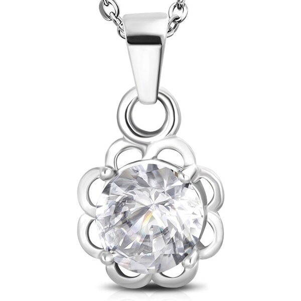 CITY STORM Dámska oceľová retiazka s príveskom kvetinka s očkom 66888627