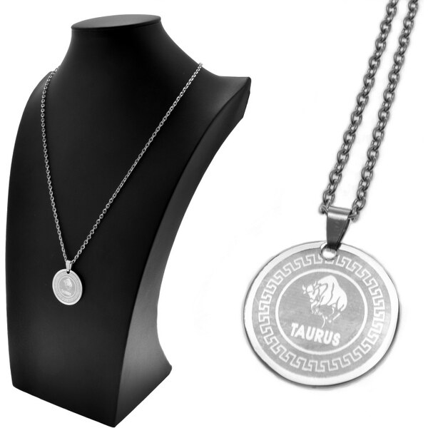 CITY STORM Retiazka s okrúhlym príveskom znamenie zverokruhu - Býk 66889171