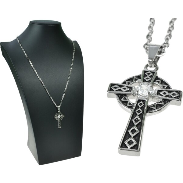 CITY STORM Retiazka s príveskom kríž v kruhu Adrianno 66889225