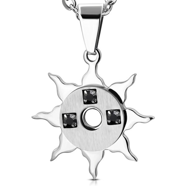 CITY STORM Dámska retiazka z chirurgickej ocele s príveskom slnko 66888703