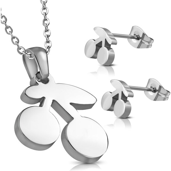 CITY STORM Dámsky set prívesok a náušnice v tvare čerešne Cherry Lady 66888824