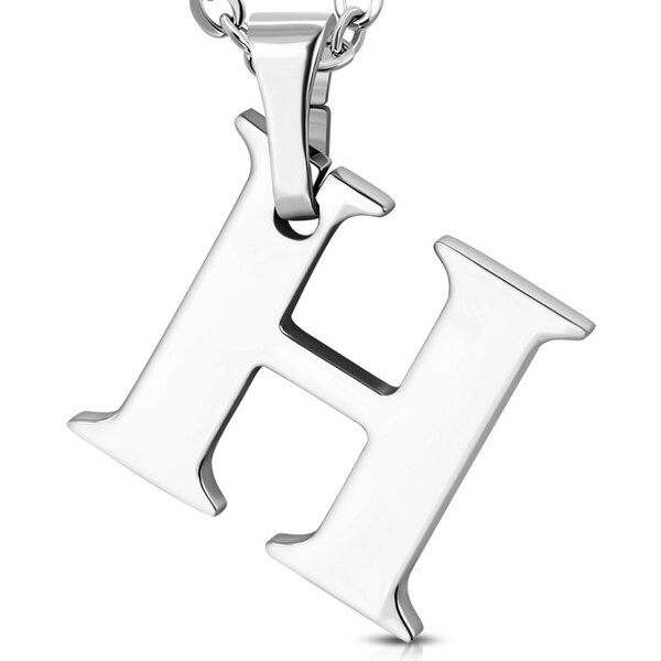 CITY STORM Retiazka s príveskom písmeno H z chirurgickej ocele - 1,7 66889262