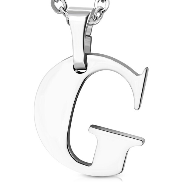 CITY STORM Retiazka s príveskom písmeno G z chirurgickej ocele - 1,7 66889261