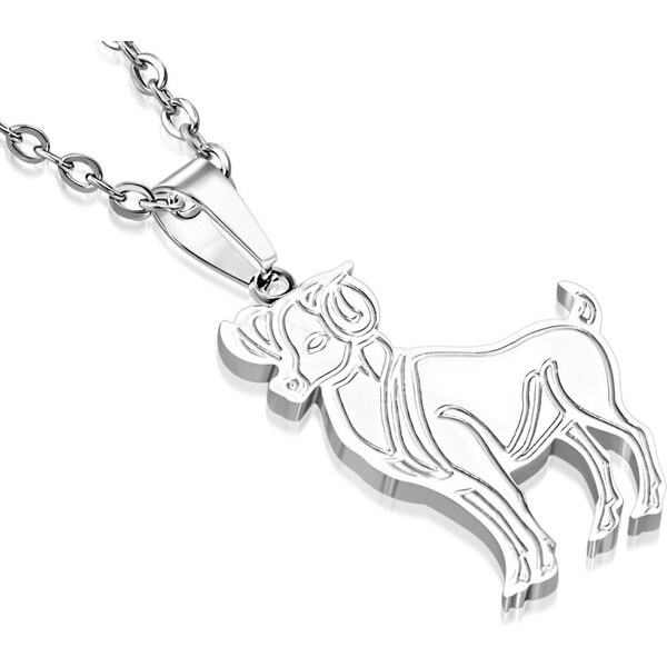 CITY STORM Retiazka s príveskom znamenie zverokruhu Baran z ocele 66889397