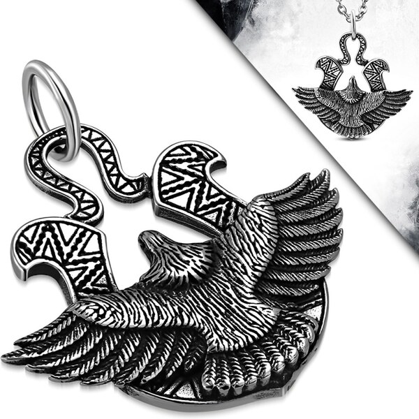 CITY STORM Pánska oceľová retiazka s príveskom Eagle 66889018