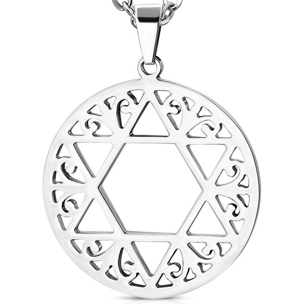 CITY STORM Retiazka s príveskom z chirurgickej ocele - Dávidova 66889378