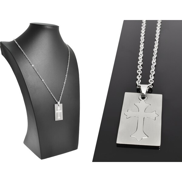 CITY STORM Retiazka s príveskom platnička s krížom z chirurgickej 66889280